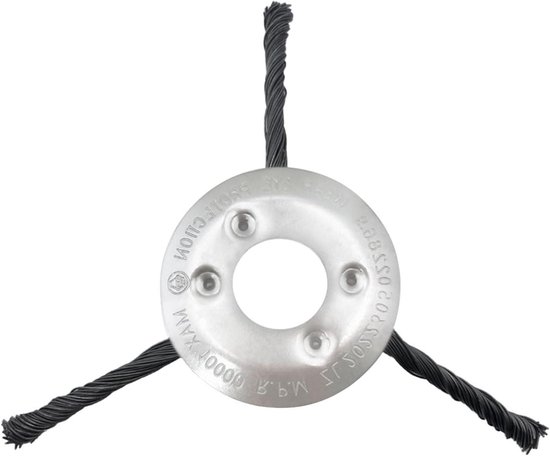 180 mm staaldraad bosmaaier freeskop voor tuinonderhoud, professionele onkruidborstel elektrisch gereedschap - 3 koppen van Merkloos	