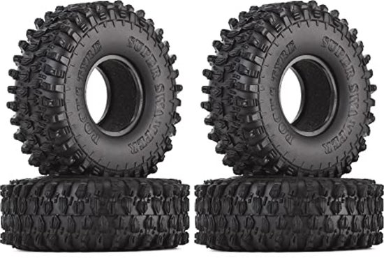 1,9 inch RC Banden Set voor 1/10 RC Crawler - Slijtvast, Duurzaam en Met Uitstekende Tractie