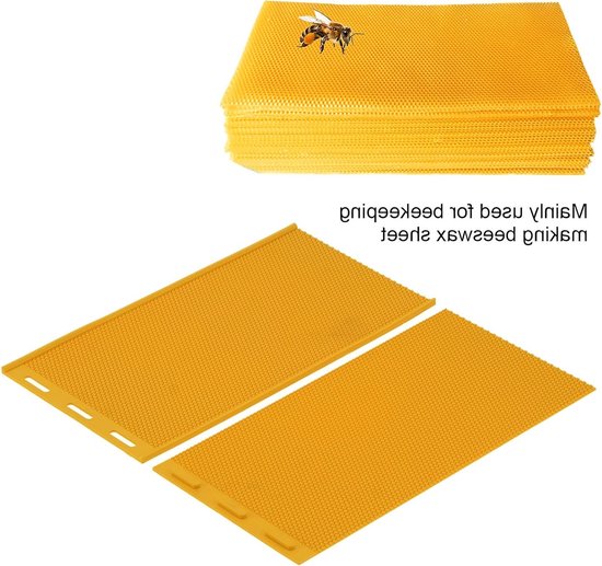 2-delige Bijenwas Persmal DIY Rubber Kam en Fundamentplaat voor Bijenteelt Accessoires - Flexibele Gereedschappen voor Honing en Kaarsen Extractie in Tuin en Boerderij