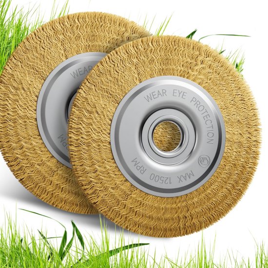 2-delige Voegenborstel Set - Universele Draadborstel voor Onkruidborstels en Multi Tools - Geschikt voor Diepe Reiniging Oprit en Terras van Merkloos	