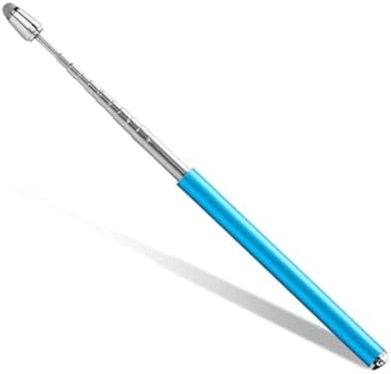 2-in-1 aanwijzerstick en touchscreen-pen, telescopische onderwijswijzer, stylus-pen, uitschuifbaar van 18,7 cm tot 100 cm, blauw van Merkloos	