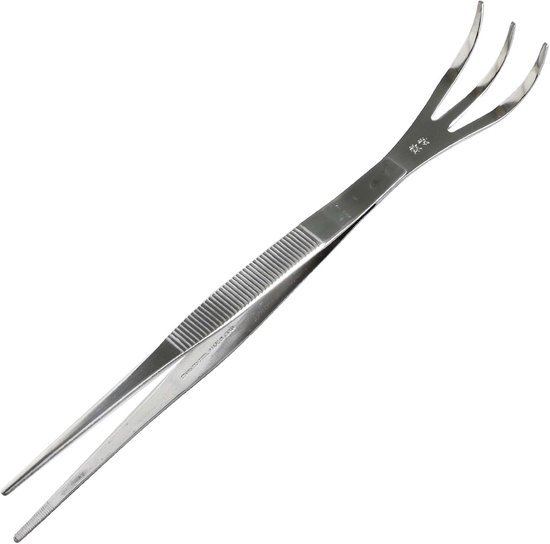 2-in-1 Bonsai Pincet met Roestvrijstalen Wortelhark 220 mm – Made in Japan – Professioneel Bonsai Gereedschap, Japanse Precisietang voor Planten
