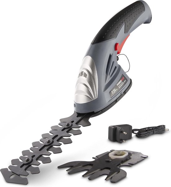2-in-1 Gras- en Heggenschaar met Li-ion Accu 7,2V van Powerplus
