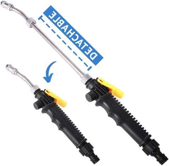 2-in-1 hogedrukreiniger met glas straalarden sproeislang mondstuk voor auto thuis tuin schoonmaken van Merkloos	