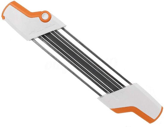 2-in-1 metalen kettingslijper - gebruiksvriendelijk, inclusief 4,8 mm vervangingsketting (wit) van VONROC