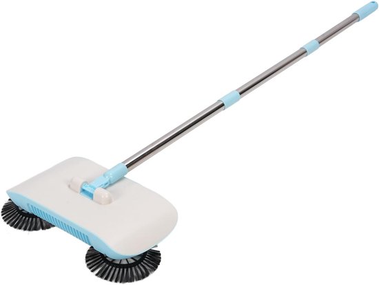 2 in 1 Vacuümreiniger Huishoudige Vegende Machine, 180 Graden Roterende Elektrische Vloermops voor Houten Marmeren Tegel (BLUE)