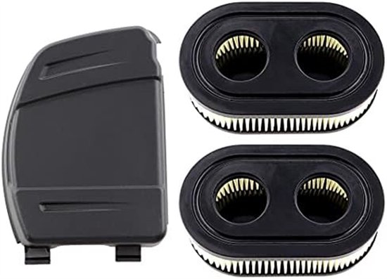 2 Luchtfilters met Luchtfilterdeksel voor Briggs & Stratton-motoren Stratton 550E 575EX 575IS 625EXI 650EXI 675EXI 675IS Vervangt 594106 798339 798452 593260 093000 Grasmaaiers van Afiaz.