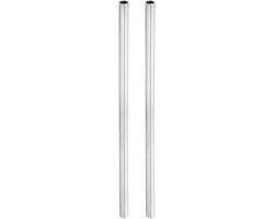 2 Pack Lamp Pijp - 25,5 cm Lengte - M10 Draad - 1mm Pitch - Verzinkt Pijp - Lamp Onderdelen - Geweldig voor Lichtfittingen - Verlichting Accessoires van Merkloos	