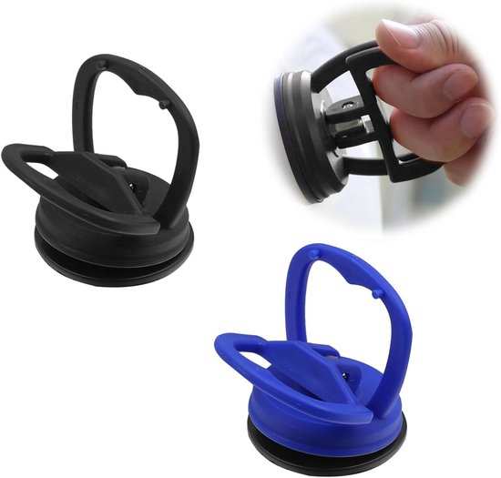 2 Pcs Car Dent Suction Cup - Heavy Duty Suction Lift - Dent Puller - Vacuum Cleaner - Lifting and Removing Glass - Computer Screen Opening Tool van Merkloos	