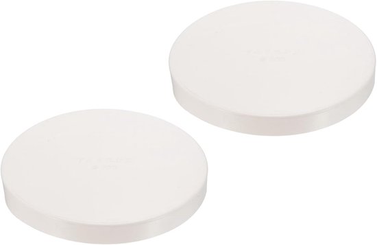 2 Pcs End Caps - PVC Round Tube Insert End Cap Replacement - Perfect for Garden Irrigation - Water System (White, for 200mm ID)