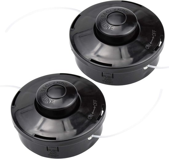 2 sets universele bosmaaierkoppen nylon vervangende maaikopspoel M10 X 1,25 geschikt voor benzine bosmaaiers van VONROC