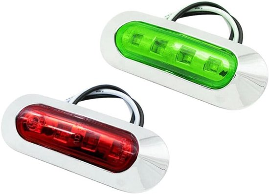 2 STKS Boot Marine LED Verlichting - Waterdichte Navigatie Courtesy Marine Lights voor Mariniers - Kajak Zeilboot Schip Boot Verlichting van Luxehome