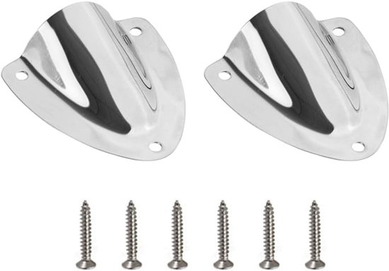 2 STKS Boot Vent Covers - RVS Clam Shell Vent met 6 Schroeven voor Boot - Outdoor Toepassing - Motor Home van Merkloos	