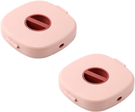 2 Stks Kabel Netjes Haspel, Rekbare Kabel Winder Draagbare Draad Opbergdoos Organizer voor Usb Kabel Opladen Wire Management, Roze van Merkloos	
