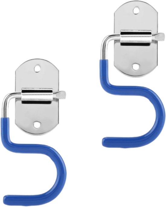 2 STKS Mop Bezem Houder Organizer - Bezem Haak - Muur Mount Bezem en Mop Organizer - Schoonmaak Gereedschap voor Thuis van Merkloos	