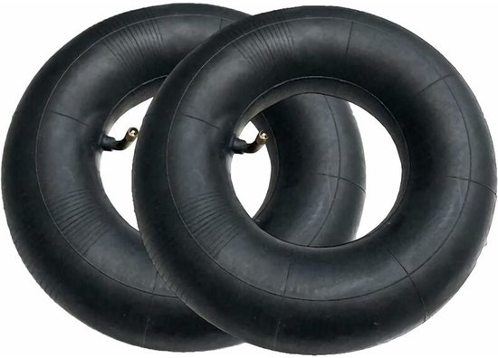 2 stuks 4.10/3.50-4 binnenband met ventielsteel voor kruiwagen grasmaaier kinderwagen generator tuinkar D van Merkloos	