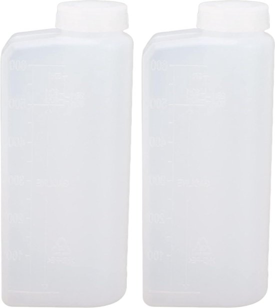 2 STUKS 600ML Professionele Olie Mengfles Benzine Brandstof Mix Fles voor Kettingzaag Strijkmachine Marine .