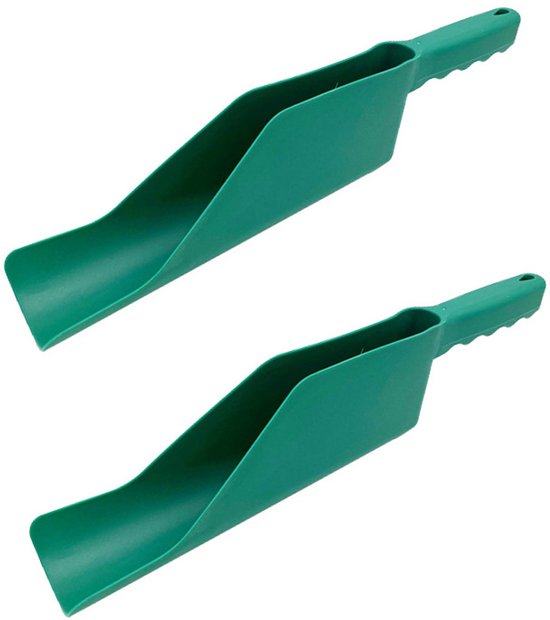 2-stuks dakrandschep - Dakgootbladreinigingsschep - Bladverwijderingsgereedschap - Tuinbladreinigingsschep - Geschikt voor het reinigen van tuinen, boomgaarden, daken en andere buitenruimtes - Groen van Gutter Scoop