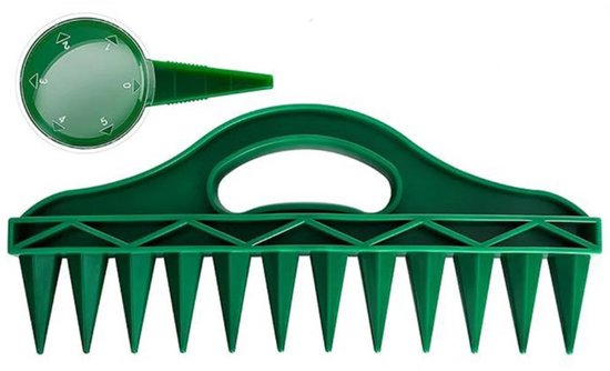 2 Stuks - Hand zaaimachine - Handheld Potgrond Blocker Set - Grondperforator - 12-gaten hand zaaimachine - Voor kleine zaden en meststoffen - Zaaimachine Planter voor Groente Boerderij Tuin van Benewell