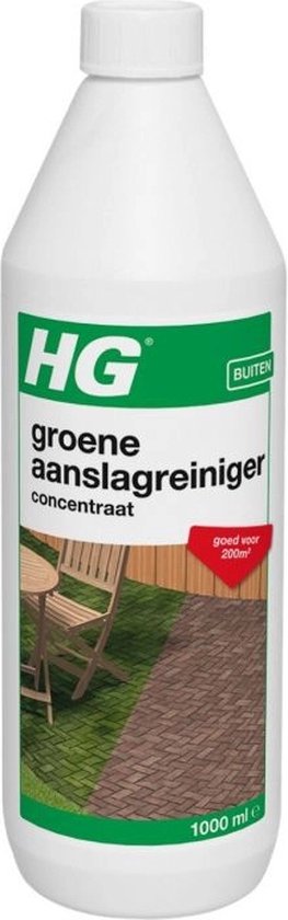 2 stuks HG groene aanslagreiniger concentraat 9374N - 1L - de NR1 groene aanslagreiniger - zelfwerkend - voor grote oppervlakken tot 200m2