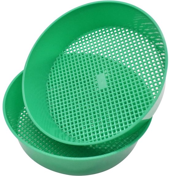 2 Stuks Kunststof Tuinzeven - Voor Bodem, Zand & Zaaigoed van Merkloos	