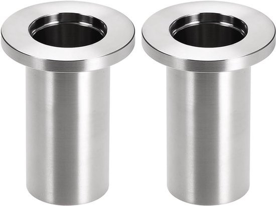 2 stuks lange lasklemhulzen - 304 roestvrijstalen fittingen - geweldig voor sanitairkoeling - zilverkleurig - 0,75 x 1,57 inch
