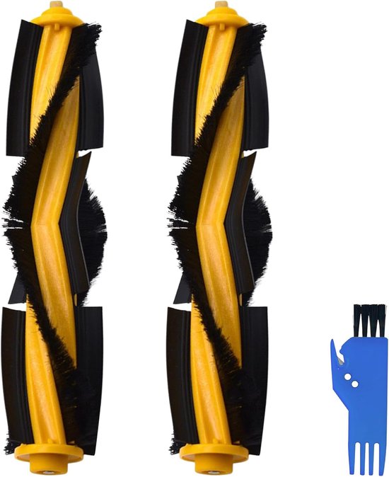 2 stuks rolborstels - hoofdborstel - reserveonderdelen met reinigingsborstel - stofzuigeraccessoiresets voor optimale reiniging van Merkloos	