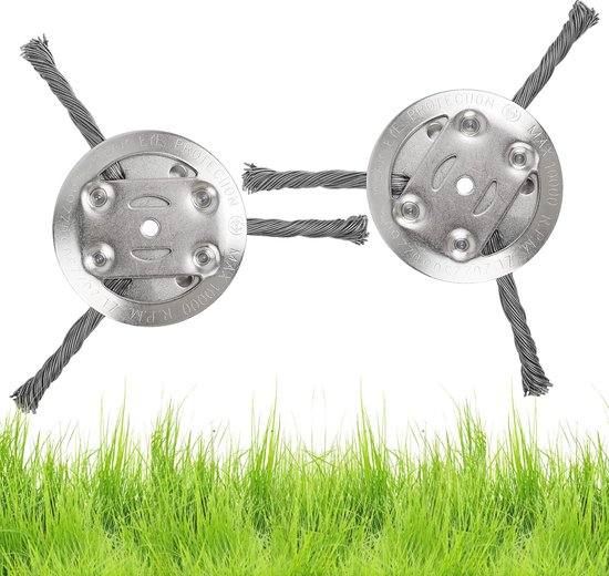 2 stuks staaldraad grastrimmerkop voor het eenvoudig verwijderen van onkruid en mos van Bosch