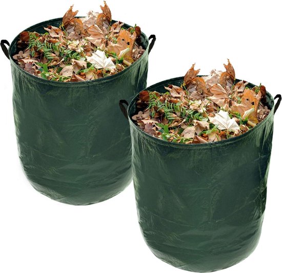 2 Stuks Tuinafvalzak - Big bag - Puinzakken - Big bag puinzakken - Tuinafvalzak opvouwbaar - Afvalzak Groot van Kreator