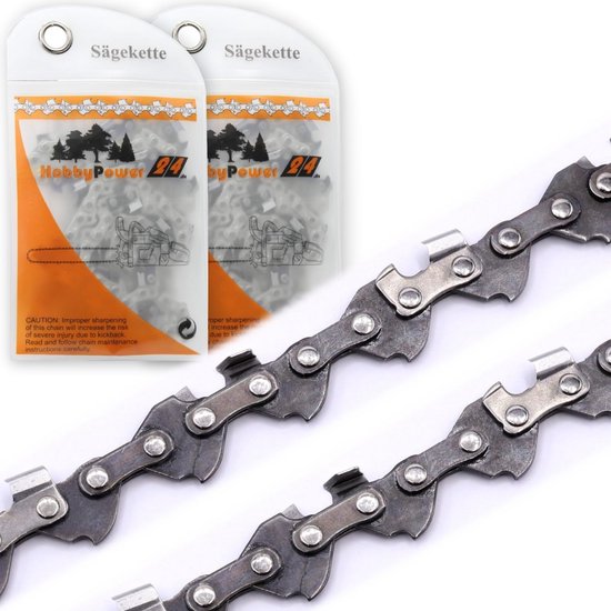 2 Stuks Vervangende Zaagkettingen voor Accu Takkenzaag - 28 Tanden, 1.1mm van Merkloos	