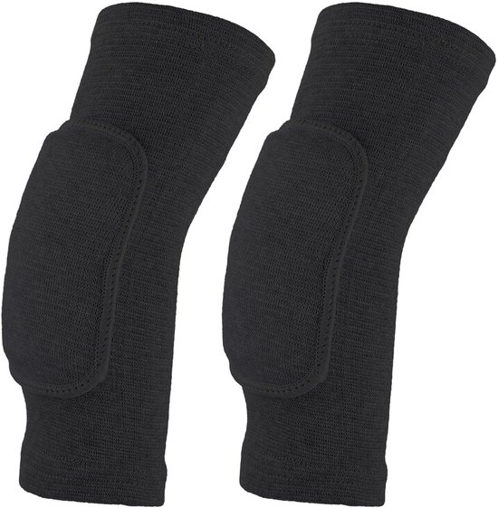 2 stuks volleybal elleboogbeschermers - compressiele-elleboogbeschermers - ademende elleboogbandages met dikke spons - ondersteuning - zwart van Tunturi