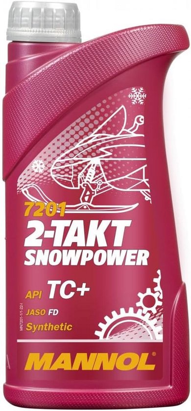 2-Takt Olie voor Sneeuwscooters en Tweetaktmotoren 1 Liter