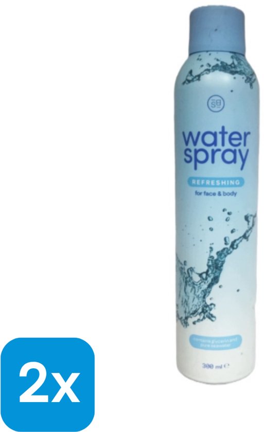 2 x 300ml - Verfrissende Waterspray voor Gezicht en Lichaam
