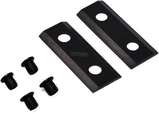 2 x 6,4 cm mes voor versnipperaar / houtversnipperaar voor WOLF SD 160E, 180E, 200E, 220E, 240E; SDE 2100, 2500