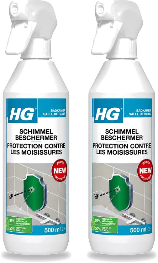 2 x HG - Badkamer - Schimmel Beschermer - Sterk Beschermend - 500 ml - Bulkverpakking - 2 stuks