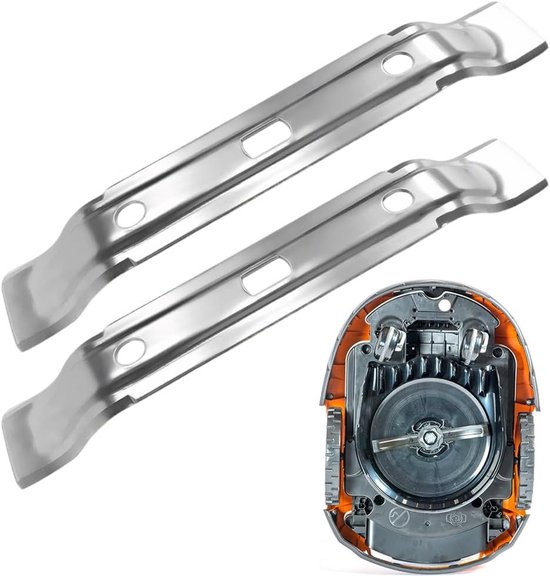 2 x Maaiers Blades Geschikt voor Stihl iMOW RMI 422 422P 422PC, Vervangende RVS Maaiers, 200 mm, Tuinaccessoires, Robotmaaier Onderdelen