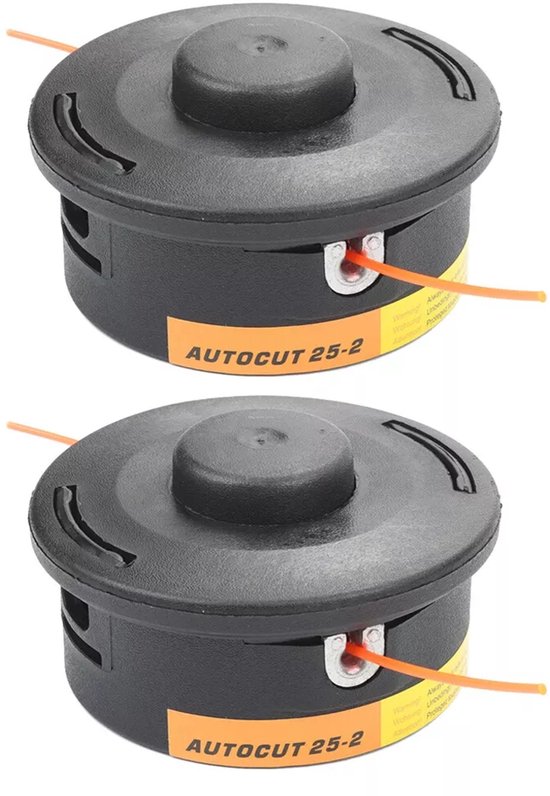 2 x Maaikop - Zwart - Voor STIHL AutoCut 25-2 (4002 710 2108) FS55 FS56 FS80 FS85 FS86 FS90 van Stihl