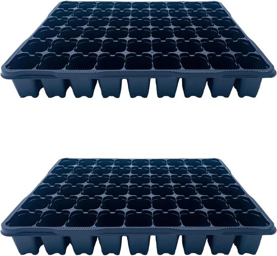 2 x stabiele kweekplaten met 160 plantgaten - zaaiplaat voor kweek van Vounot