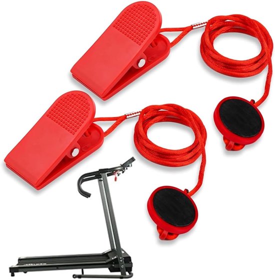 2 x universele veiligheidssleutel voor loopband - reserve-veiligheidsmagneet - rond - groot - accessoires voor loopmachine - fitness apparatuur - loopband accessoires van Merkloos	