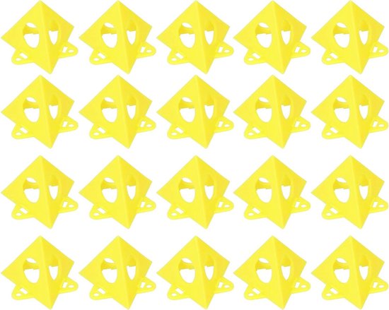 20-delige set schilderpyramiden voor het ondersteunen van canvas tijdens het verven. Perfect voor een snelle en schone verfklus. van Merkloos	