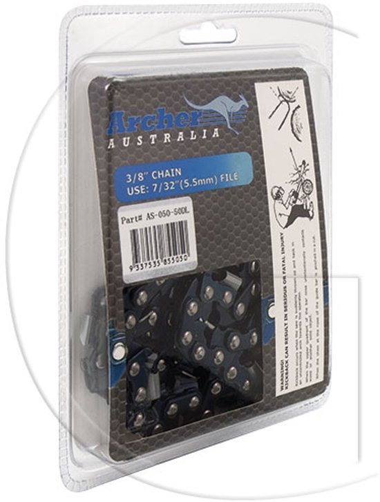 20 Inch Zaagketting Merk Archer .325" 1.5mm 76 Schakels Past op o.a. Timberpro van Archer