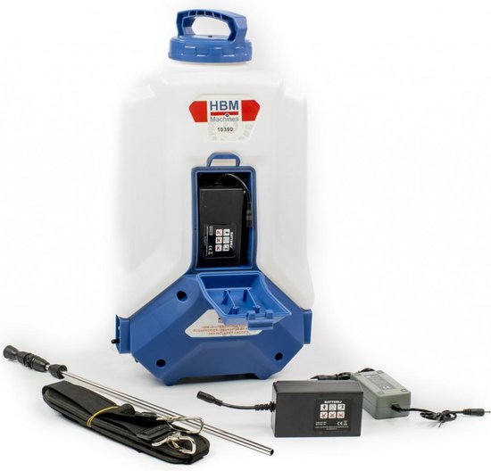 20 Liter Drukgestuurde Rugsproeier / Drukspuit op Accu 12-V / 8Ah inclusief 2 Accu's van Merkloos	