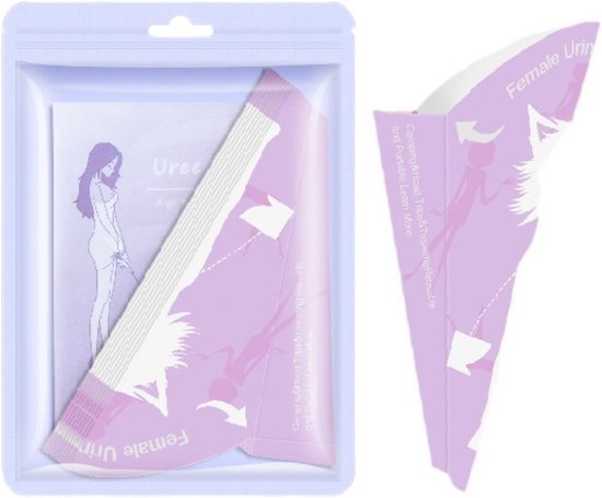 20 Pcs Disposable Portable Pipe Funnel voor Vrouwen - Collapsible Urinal voor Buiten, Camping, Reizen - Staande Pippi Funnel voor Auto van CARESHINE