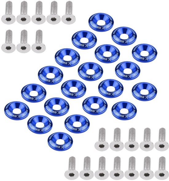 20 stks Aluminium Bumper Washer - Motor Bumper Washer Bout Kit - Andere pakkingen en reparatiesets - Accessoires en vervangingen van Merkloos	