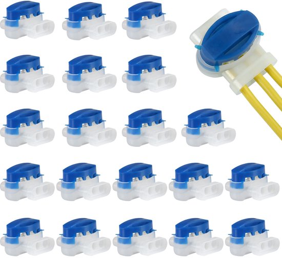 20 stuks - Gelconnector - Elektrische draadconnector - Model 314 - Waterdichte kabelklem - Geschikt voor robotmaaiers / irrigatietoepassingen / tuinen / buiten / auto's van 3M