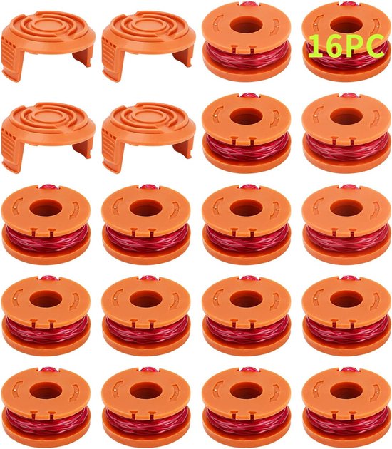 20 stuks grastrimmer spoel voor grastrimmer, trimmer draadspoel voor grastrimmer, trimmer spoelmodel WA0010 WA0004 WA0004 WA0004.1, van WORX