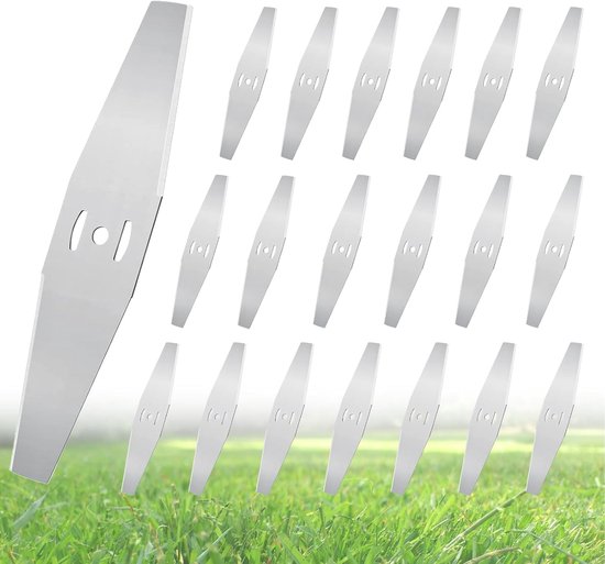20 stuks Metalen Gazon Trimmer Blades: Metalen Gras String Trimmer Blades van 15 cm, voor Grasveld, Tuin, Park, Metalen Mes voor Gazon Trimmer, Lawn Trimmer Reserve Blades van Merkloos	