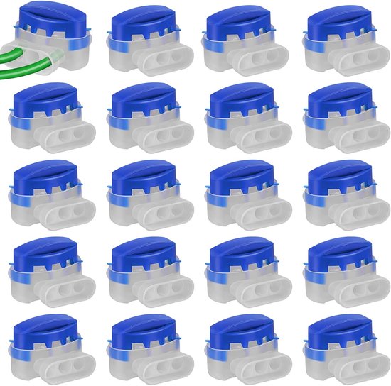 20 Stuks Waterdichte Kabelverbinder voor Robotmaaiers en Grasmaaiers - Eenvoudige Aansluiting van Begrenzingskabels van Merkloos	