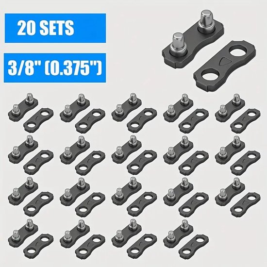 20 Stuks Zaagkettingschakel 3/8 ( 0.375") voor oa. Chinese Ketting Merk BPC Parts van Merkloos	