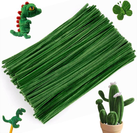 200 stuks kleurrijke pijpenragers 30 cm x 7 mm - voor knutselen en decoraties van Benza